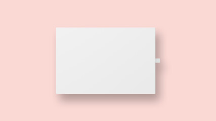 Product box mock up 3d rendering