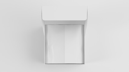 open mailing  box mock up
