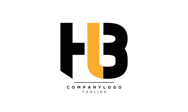 Alphabet letters Initials Monogram logo HLB,HB