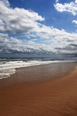 Sea landscape, the Mediterranean sea a beach day in summer