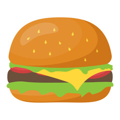 
Fast food considered junk item, burger
