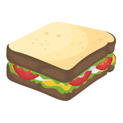 
Sandwich to satisfy between meals cravings
