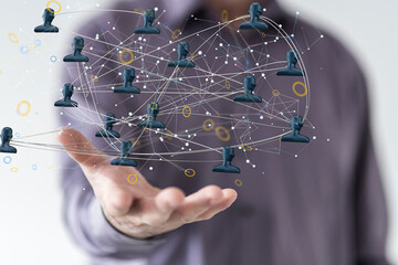 conference Digital Network and data concept