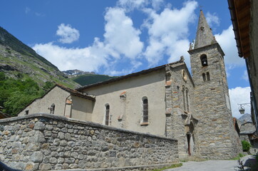 Église Notre-Dame-de-l'Assomption de Bonneval-sur-Arc, French Alps.