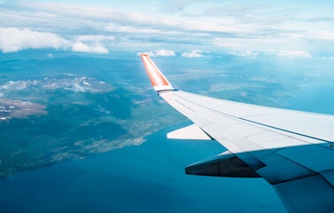 view from airplane window