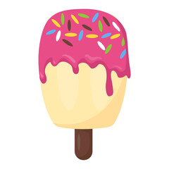 
Frozen sweet dessert, ice cream cup
