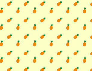 pattern background, orange pineapples on color background