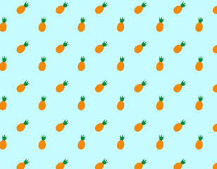 pattern background, orange pineapples on color background