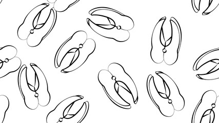 Salmon Slice Cooked In Restaurant Or Home Seamless Pattern