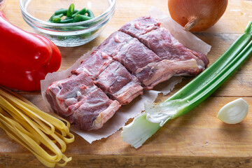 Beautiful juicy healthy food from the chef for an expensive restaurant delicious dishes for guests with a beautiful presentation, fish delicacies, delicious meat with asparagus food photo