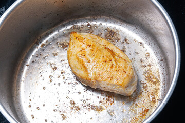 Beautiful juicy healthy food from the chef for an expensive restaurant delicious dishes for guests with a beautiful presentation, fish delicacies, delicious meat with asparagus food photo