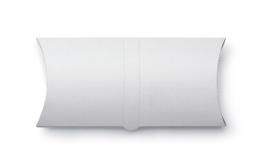 Top view of white blank doner kebab paper packaging