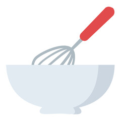 
Batter bowl with whisk 
