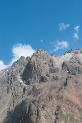 mountains in the snow