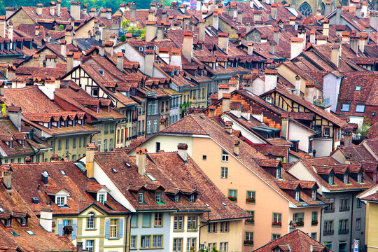 Exterior view of houses in city