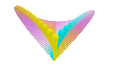 Geometric forms, 3D shapes, illustration, math