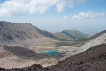 volcanic landscape in island