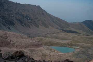 lake and mountains