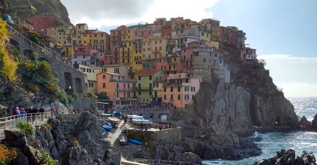 Fototapeta na wymiar View of the town, Cinque Terre