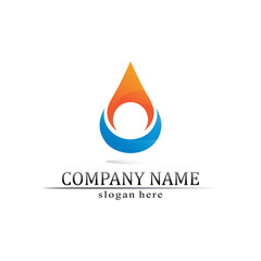 Water drop Logo Template vector