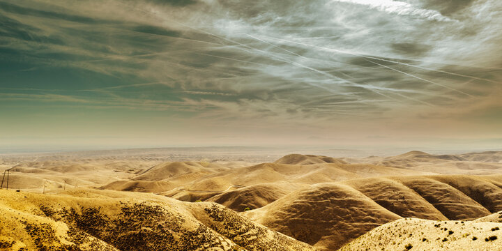 View of Central Valley from Temblor Range