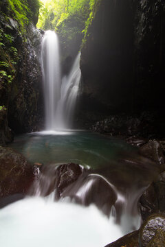 Scenic view of Gitgit Waterfall, Bali
