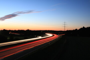 Lichtzieher Autobahn
