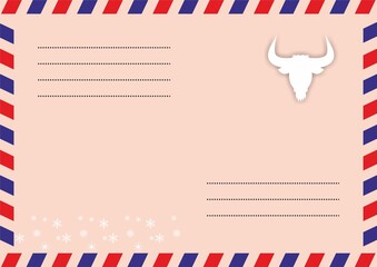 Envelope of a letter to Santa Claus