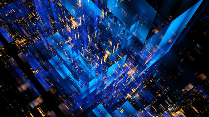 Abstract fractal illustration for creative design