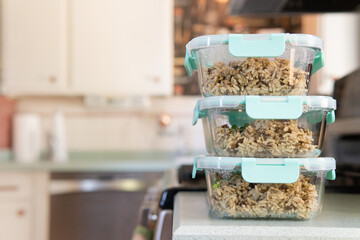 Healthy Meal Prep Container Fitness Rice 