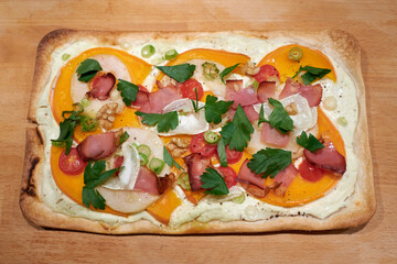 pumpkin tarte flambée