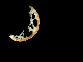 sliced bread crescent moon