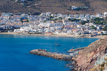 Las Negras bay with its white pueblo tucked amidst volcanic rocks