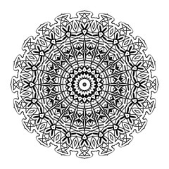 Black and white abstract background with a circle