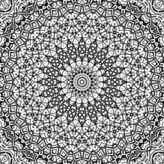 Black and white abstract background with a circle