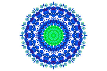 spiritual symbol round and abstract ornament