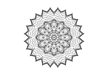 spiritual symbol round and abstract ornament