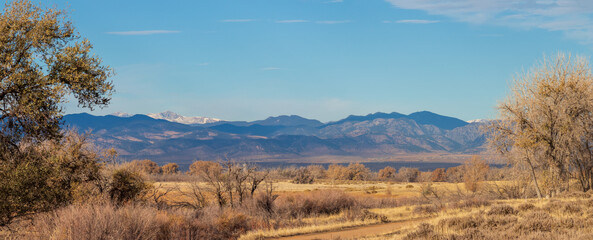 panorama of the mountains in Autumn