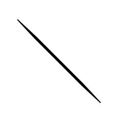Toothpick graphic angled in black and white - 393182601