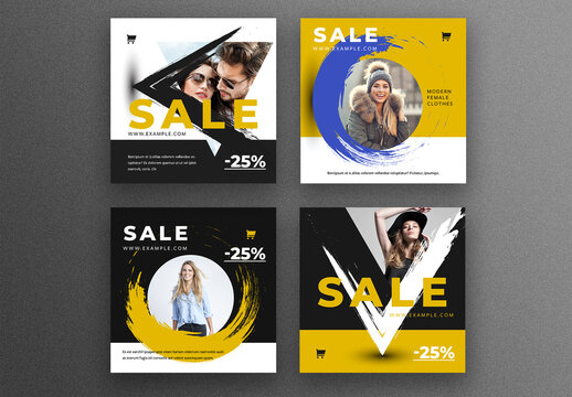 Modern Square Social Media Post Layouts