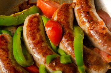 grilled sausage with vegetables/g