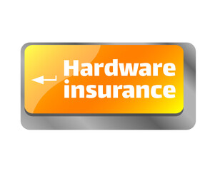 Hardware insurance . Close up of keyboard, enter computer key.