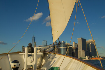 sailing boat on the Hudson