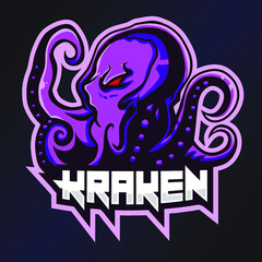 Kraken Esports Logo. Octopus Logo. Esport Team Logo. Streamer Gaming Logo. Gaming Creator House Illustrator. Streamer Emblem. Animal Illustrator. Gaming Mascot. Game Content Symbol.