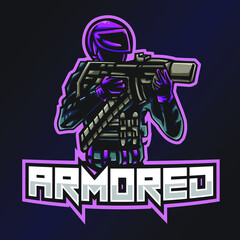 Armored Esports Logo. Robot Logo. Esport Team Logo. Streamer Gaming Logo. Gaming Creator House Illustrator. Streamer Emblem. Future Theme Illustrator. Gaming Mascot. Game Content Symbol.