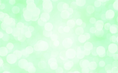 Green white luxury focus blur background. Abstract bokeh soft light gradient for concept ecology with graphic design poster banner and backdrop.