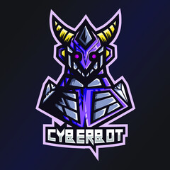 Cyberbot Esports Logo. Robot Logo. Esport Team Logo. Streamer Gaming Logo. Gaming Creator House Illustrator. Streamer Emblem. Future Theme Illustrator. Gaming Mascot. Game Content Symbol.