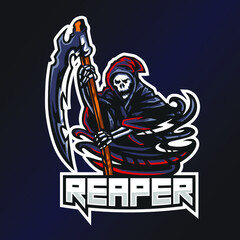 Reaper Esports Logo. Skull Logo. Esport Team Logo. Streamer Gaming Logo. Gaming Creator House Illustrator. Streamer Emblem. Skeleton Illustrator. Gaming Mascot. Game Content Symbol.
