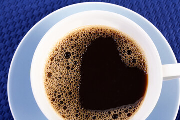 Close up of cup with coffee