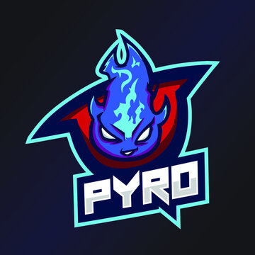 Pyro Esports Logo. Fire Logo. Esport Team Logo. Streamer Gaming Logo. Gaming Creator House Illustrator. Streamer Emblem. Fire Illustrator. Gaming Mascot. Game Content Symbol.